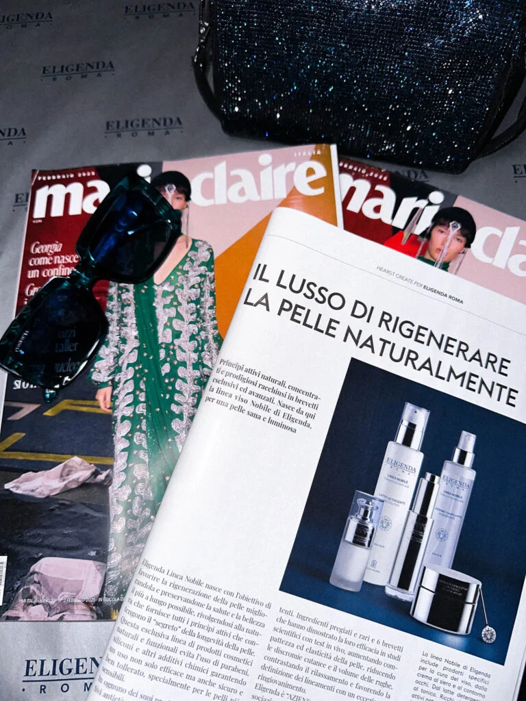 Eligenda Roma promotional page in Marie Claire magazine.