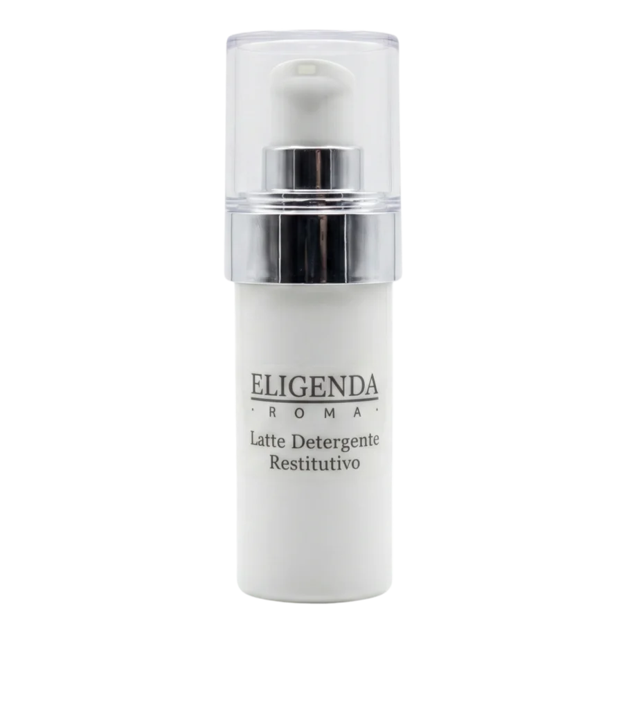 Eligenda Roma Restorative Cleansing Milk in a travel size.