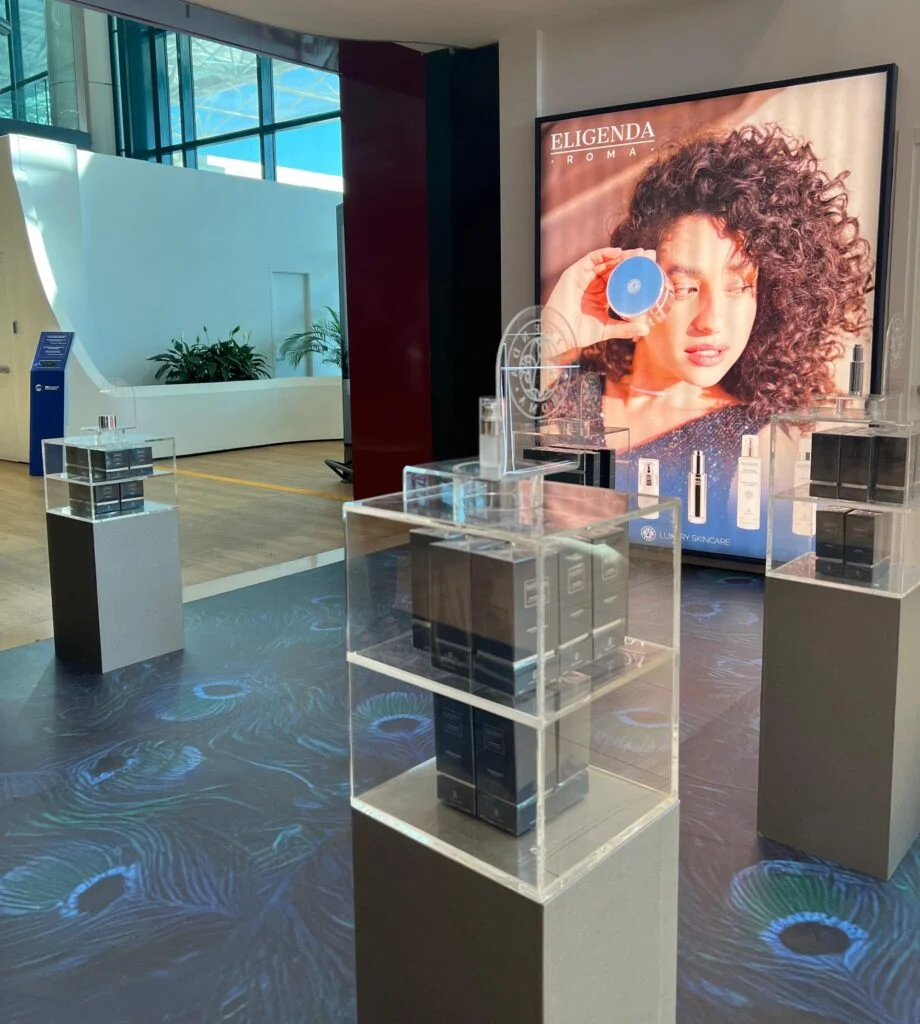 Eligenda Roma stand, Fiumicino Airport