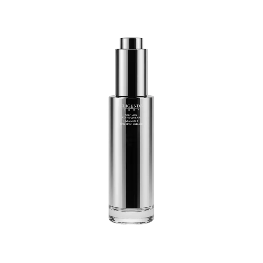 Eligenda Roma Global Action Serum, pump bottle.